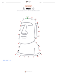 Moai printable worksheet preview