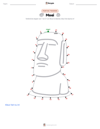Moai afdrukbare werkblad voorbeeld