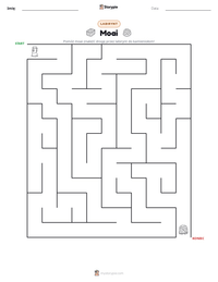 Podgląd drukowalnego arkusza ćwiczeń Moai