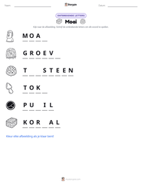 Moai afdrukbare werkblad voorbeeld