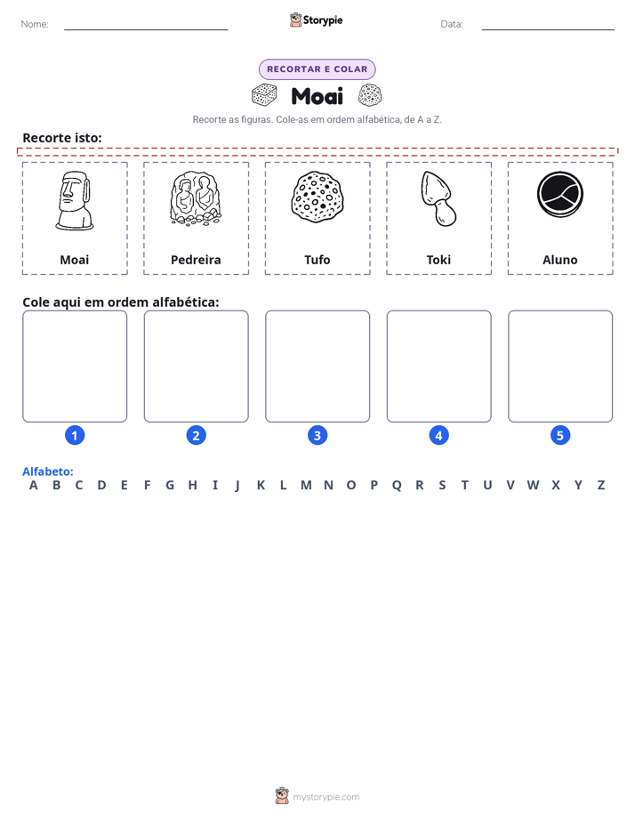 Recortar & Colar Alfabeto