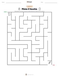 Anteprima della scheda stampabile di Plinio il Vecchio