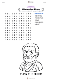 Plinius der Ältere druckbare Arbeitsblatt Vorschau