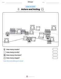 Actors and Acting printable worksheet preview
