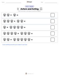 Actors and Acting printable worksheet preview