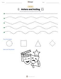 Actors and Acting printable worksheet preview