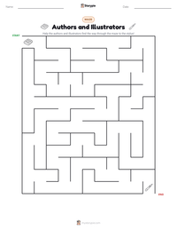 Authors and Illustrators printable worksheet preview