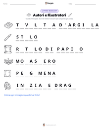 Anteprima della scheda stampabile di Autori e Illustratori