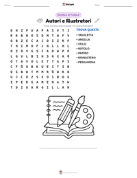 Anteprima della scheda stampabile di Autori e Illustratori