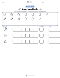 American Robin printable worksheet preview