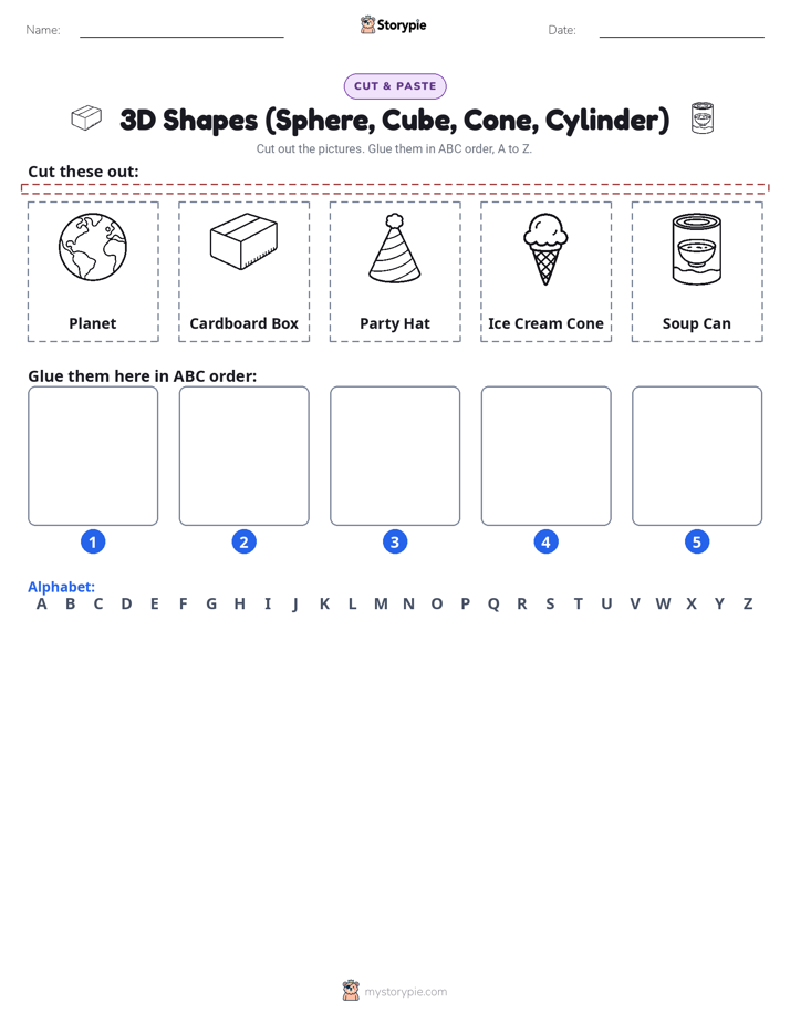 Cut & Paste Alphabet