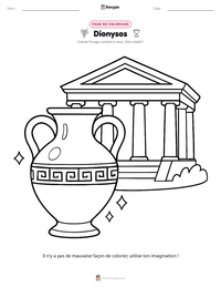 Aperçu de la feuille de travail imprimable Dionysos