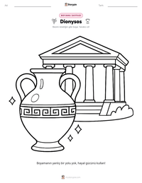 Dionysos yazdırılabilir çalışma sayfası önizlemesi