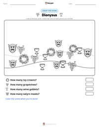 Dionysus printable worksheet preview