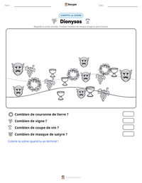 Aperçu de la feuille de travail imprimable Dionysos