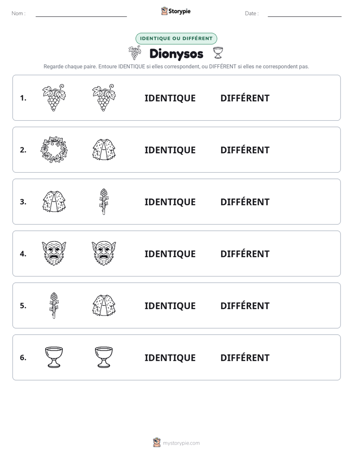 Identique ou Différent