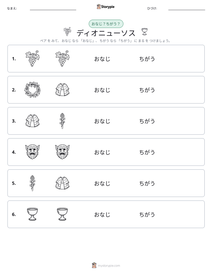 同じか違うか
