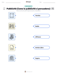 Scheda stampabile di Pubblicità (Come le pubblicità ci persuadono) per bambini