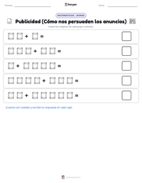 Vista previa de la hoja de trabajo imprimible de Publicidad (Cómo nos persuaden los anuncios)