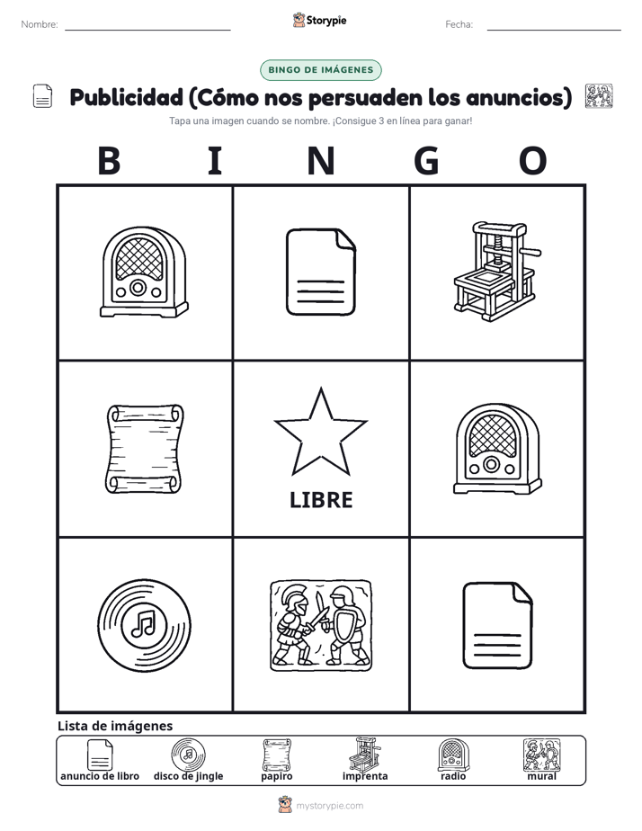 Bingo de Imágenes