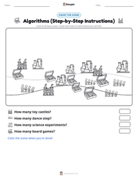 Algorithms (Step-by-Step Instructions) printable worksheet preview