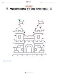 Algorithms (Step-by-Step Instructions) printable worksheet preview