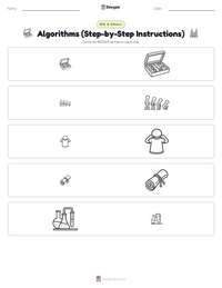 Algorithms (Step-by-Step Instructions) printable worksheet preview
