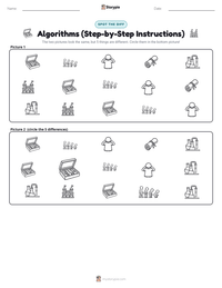 Algorithms (Step-by-Step Instructions) printable worksheet preview