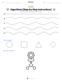 Algorithms (Step-by-Step Instructions) printable worksheet preview