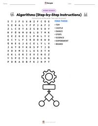 Algorithms (Step-by-Step Instructions) printable worksheet preview