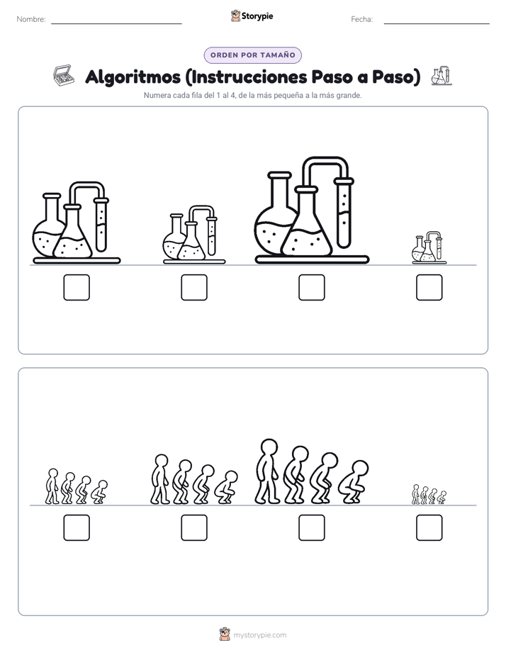 Orden de Tamaños