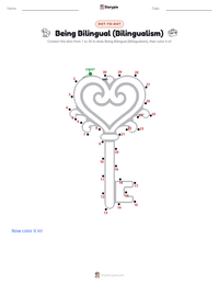 Being Bilingual (Bilingualism) printable worksheet preview