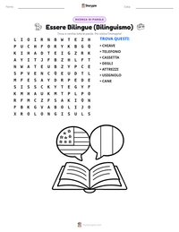 Anteprima della scheda stampabile di Essere Bilingue (Bilinguismo)