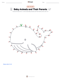 Baby Animals and Their Parents printable worksheet preview