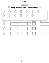 Baby Animals and Their Parents printable worksheet preview
