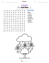Acid Rain printable worksheet preview
