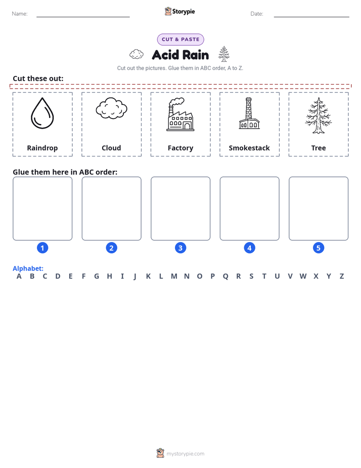 Cut & Paste Alphabet