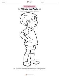 Vista previa de la hoja de trabajo imprimible de Winnie the Pooh