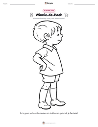 Winnie-de-Poeh afdrukbare werkblad voorbeeld