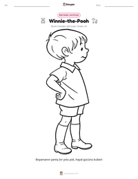 Winnie-the-Pooh yazdırılabilir çalışma sayfası önizlemesi