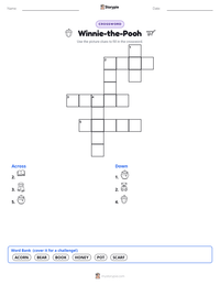 Winnie-the-Pooh printable worksheet preview