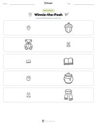 Winnie-the-Pooh printable worksheet preview