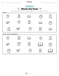Winnie-the-Pooh printable worksheet preview
