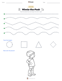 Winnie-the-Pooh printable worksheet preview