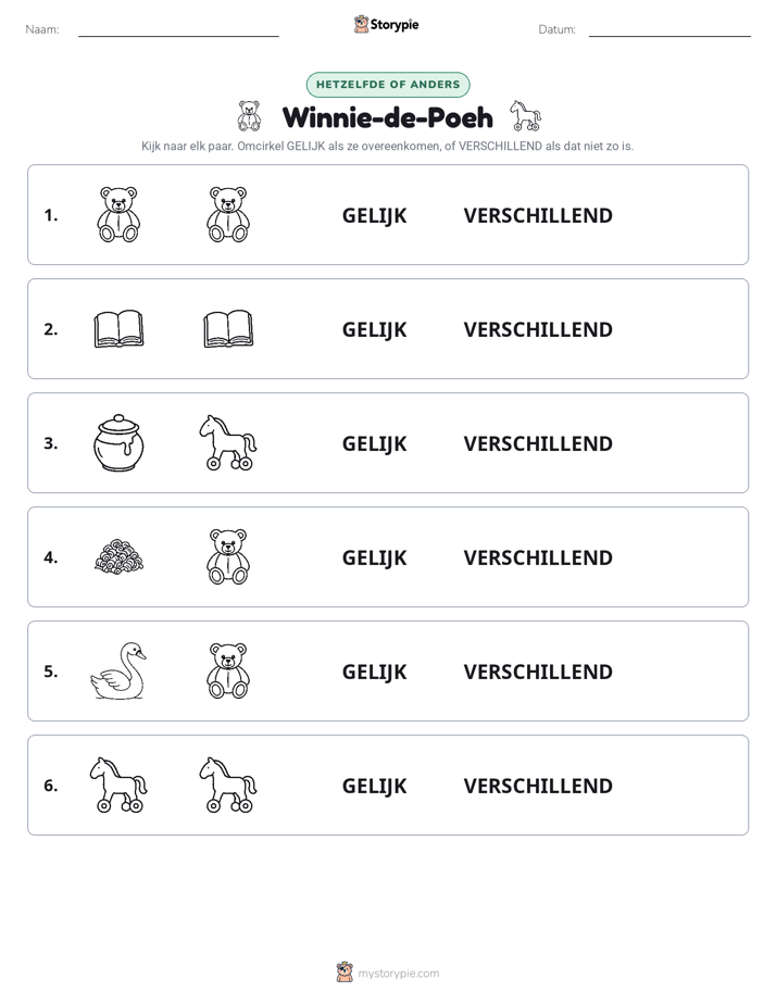 Zelfde of Verschillend
