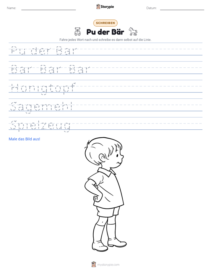 Schreibübung