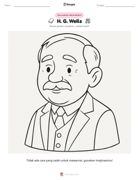 Prabaca lembar kerja cetak H. G. Wells