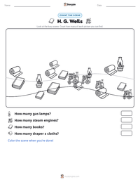H. G. Wells printable worksheet preview