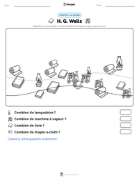 Aperçu de la feuille de travail imprimable H. G. Wells