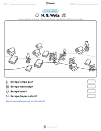 Prabaca lembar kerja cetak H. G. Wells